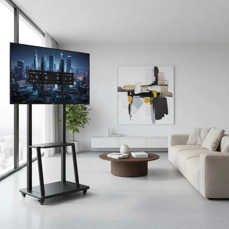SOPORTE TV MOVIL CON RUEDAS PARA PANTALLAS DE 32 A 55 PULGADAS - 4