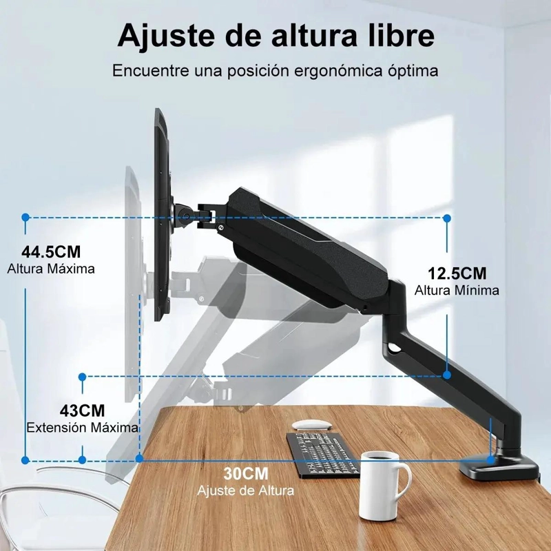SOPORTE ARTICULADO PARA MONITOR DE 17 A 32 PULGADAS CON BRAZO EXTENSIBLE - 5
