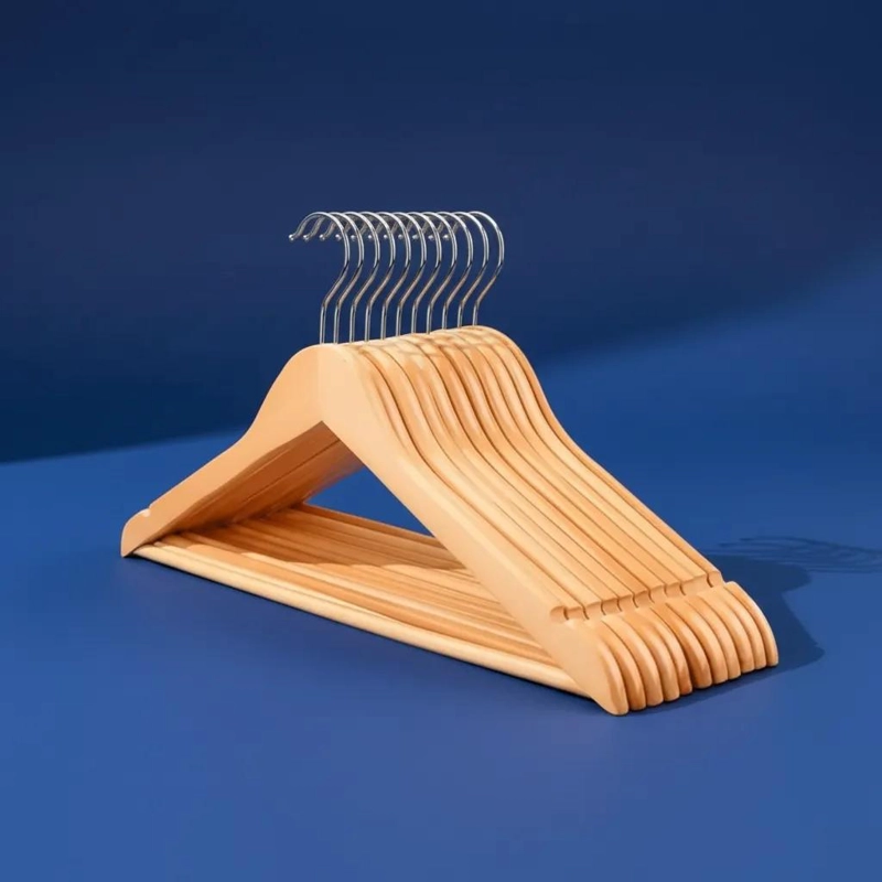 PACK DE 10 COLGADORES DE MADERA PARA ROPA INFANTIL - 4