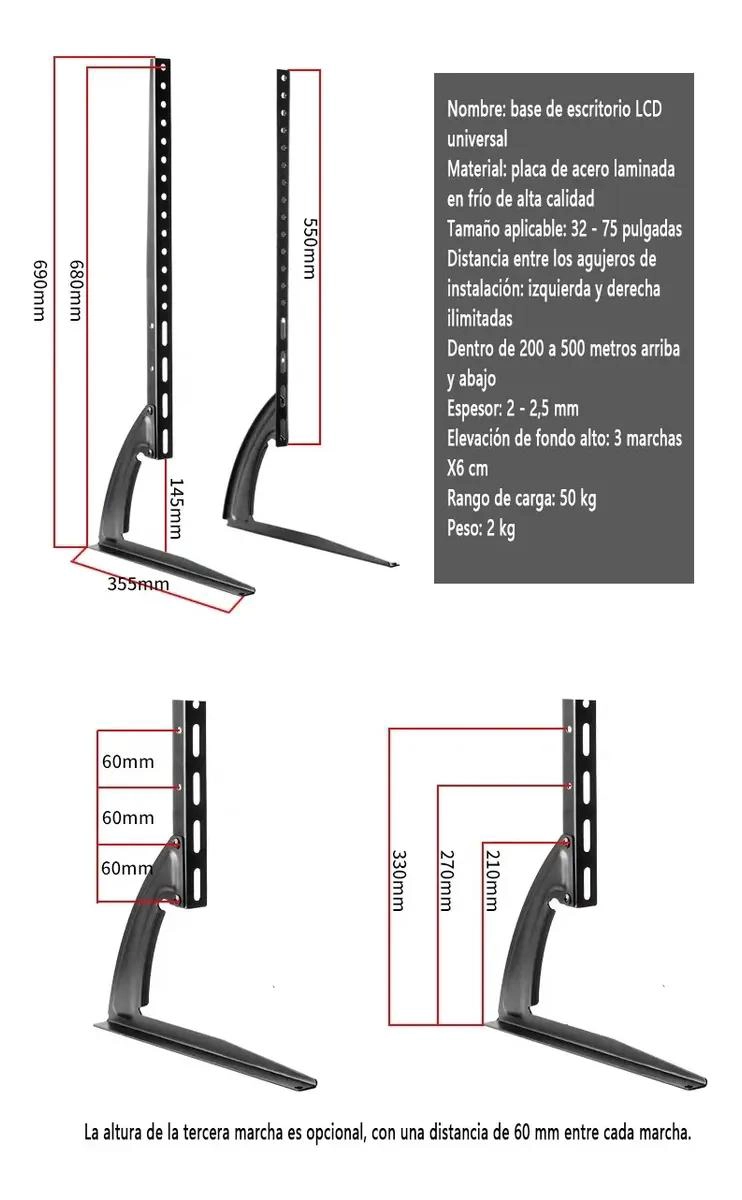 SOPORTE DE TV DE MESA PARA PANTALLAS DE 26 A 37 PULGADAS - 8