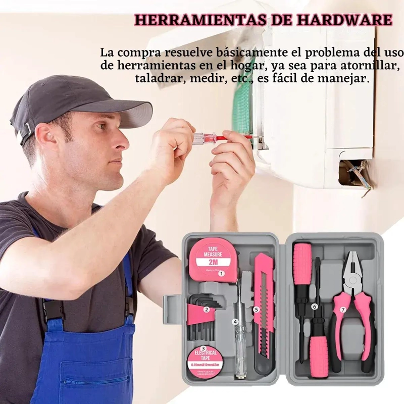 SET DE HERRAMIENTAS MANUALES 13 PIEZAS - 5