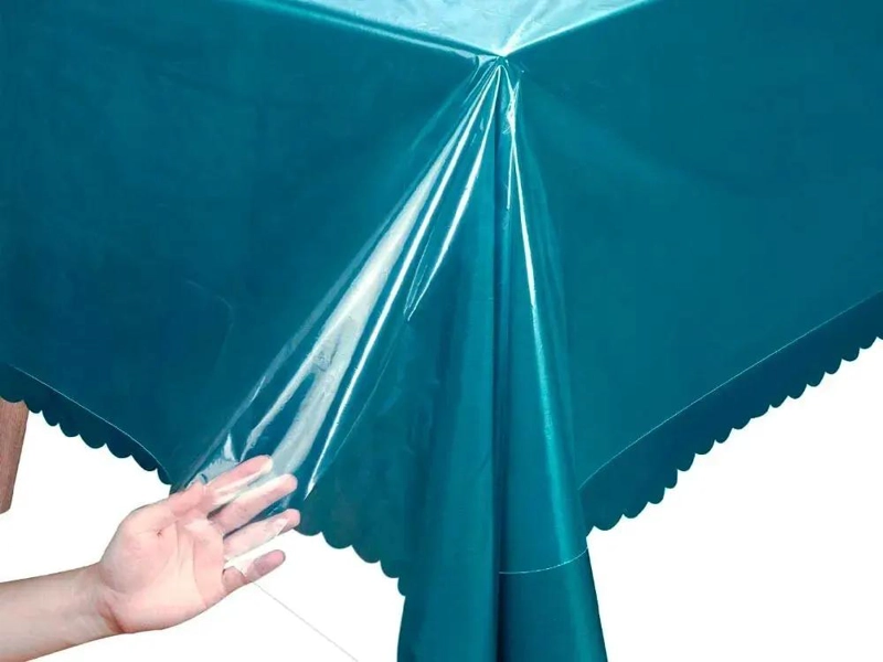 MANTEL TRANSPARENTE DE PVC 2X1.4 MTS IDEAL PARA PROTEGER MESAS - 4