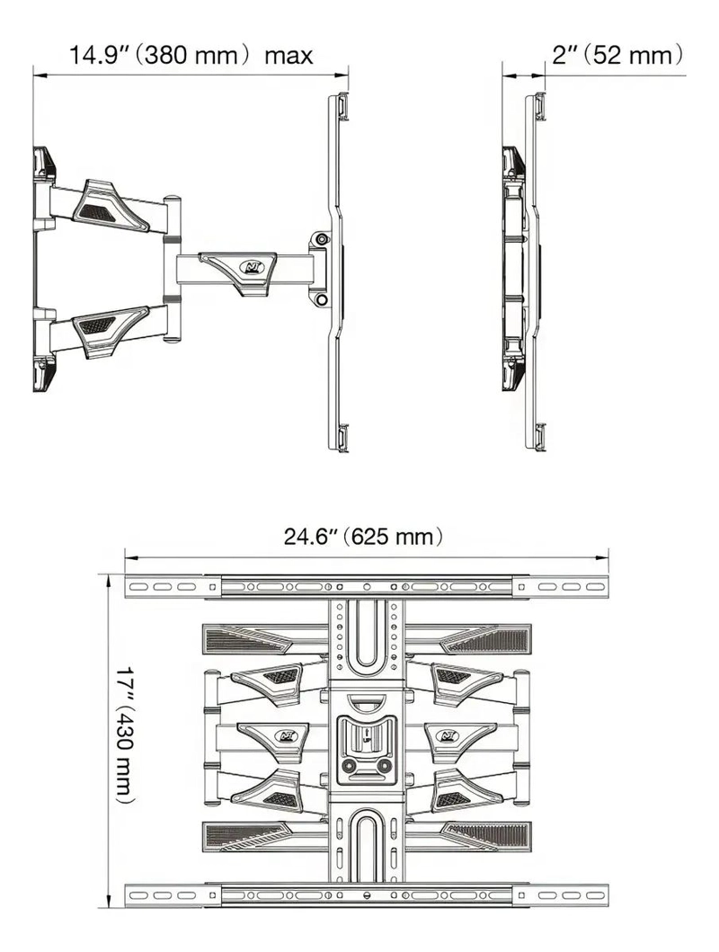 SOPORTE DE PARED PARA TELEVISORES DE 55 A 85 PULGADAS - 6