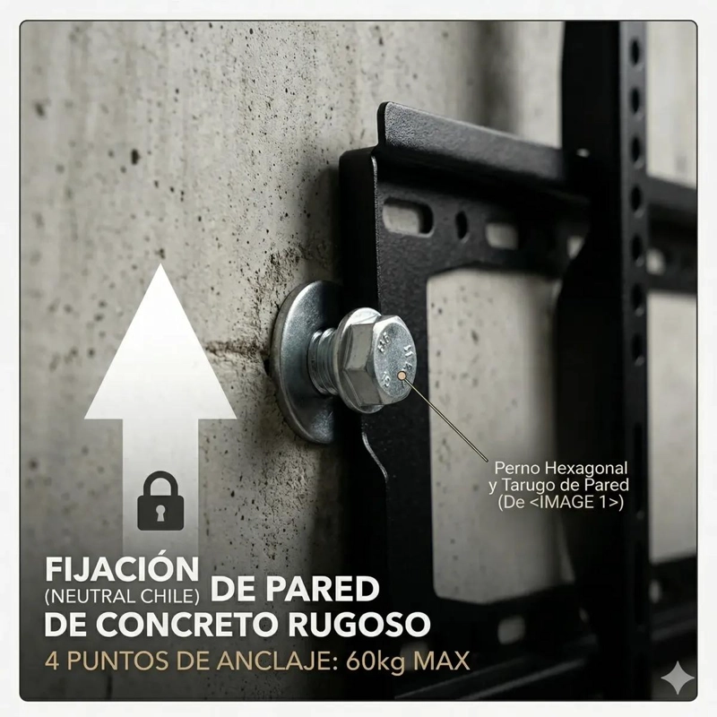 SOPORTE FIJO UNIVERSAL PARA TV DE 40 A 85 PULGADAS - 7