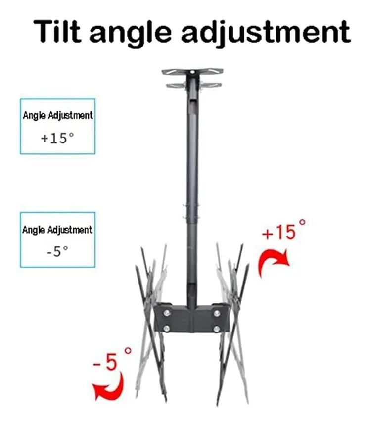SOPORTE AJUSTABLE PARA TV DE TECHO Y PARED 32-65 PULGADAS - 6