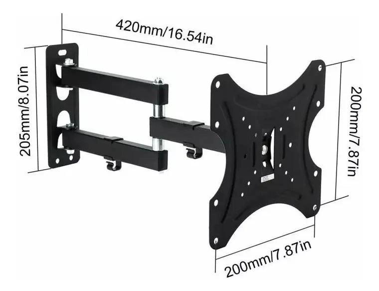 SOPORTE INCLINABLE PARA TV Y MONITOR DE 17 A 42 PULGADAS - 4