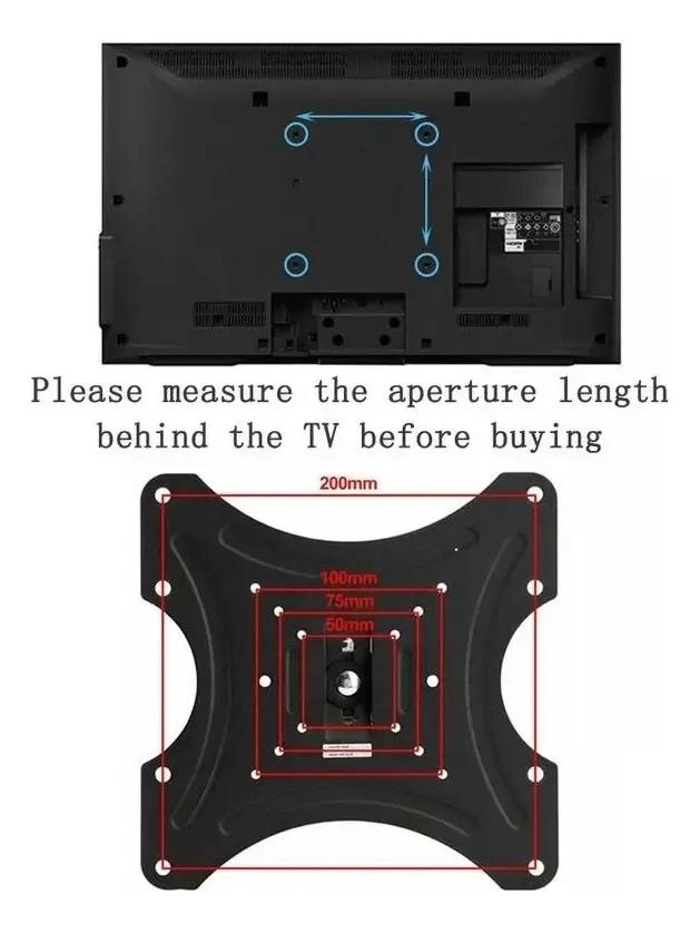 SOPORTE INCLINABLE PARA TV Y MONITOR DE 17 A 42 PULGADAS - 9