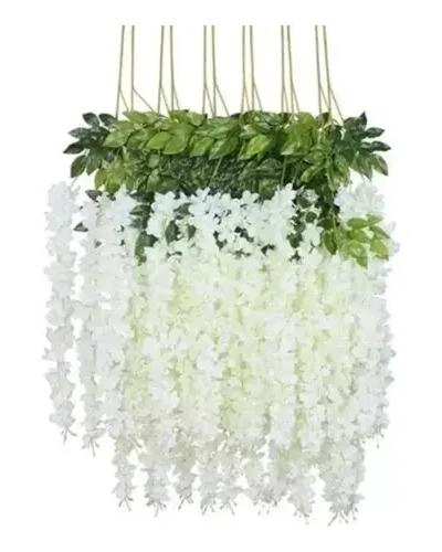 PACK DE 12 GUIRNALDAS DE FLORES ARTIFICIALES COLGANTES - 1