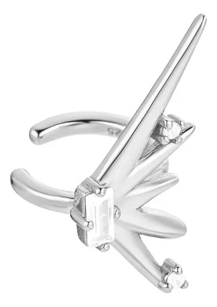 CUFF DE PLATA 925 ROCKERO PARA OREJA IZQUIERDA UNISEX - 1