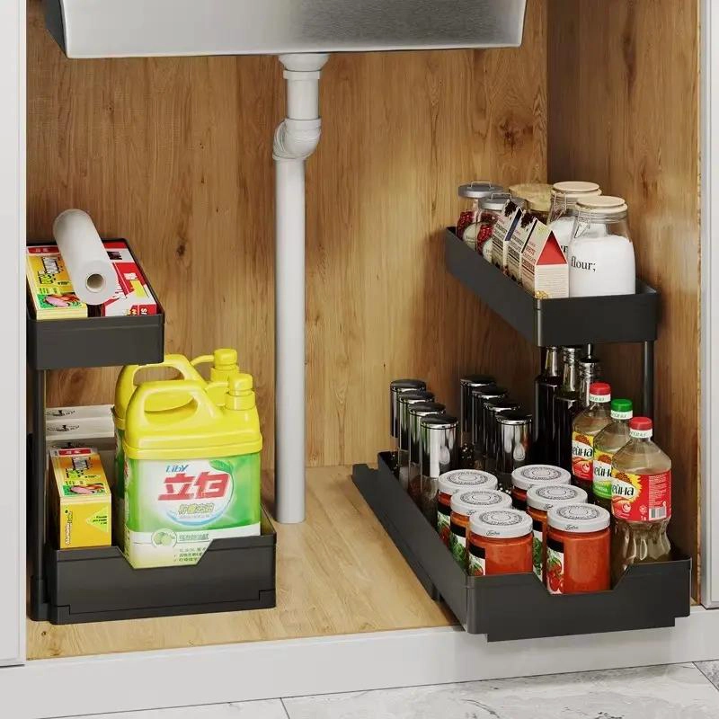 CARRO ORGANIZADOR DESMONTABLE DE 2 NIVELES PARA HOGAR - 3