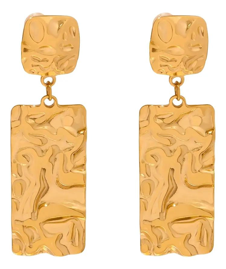 AROS BAÑADOS EN ORO 18K DISEÑO EXCLUSIVO Y ELEGANTE - 1