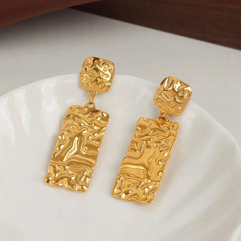 AROS BAÑADOS EN ORO 18K DISEÑO EXCLUSIVO Y ELEGANTE - 2