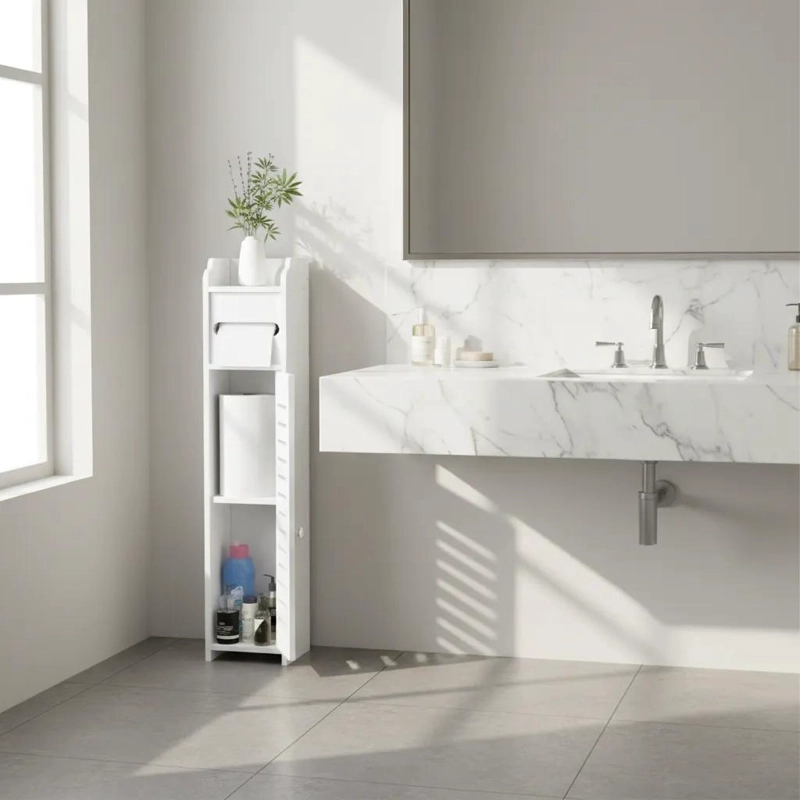 MUEBLE ESQUINERO ORGANIZADOR PARA BAÑO Y COCINA CON REPISAS - 6