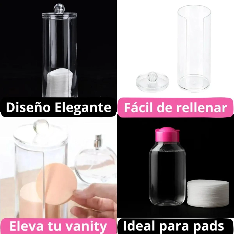 PACK DE 3 DISPENSADORES ORGANIZADORES ACRILICOS PARA HIGIENE - 6