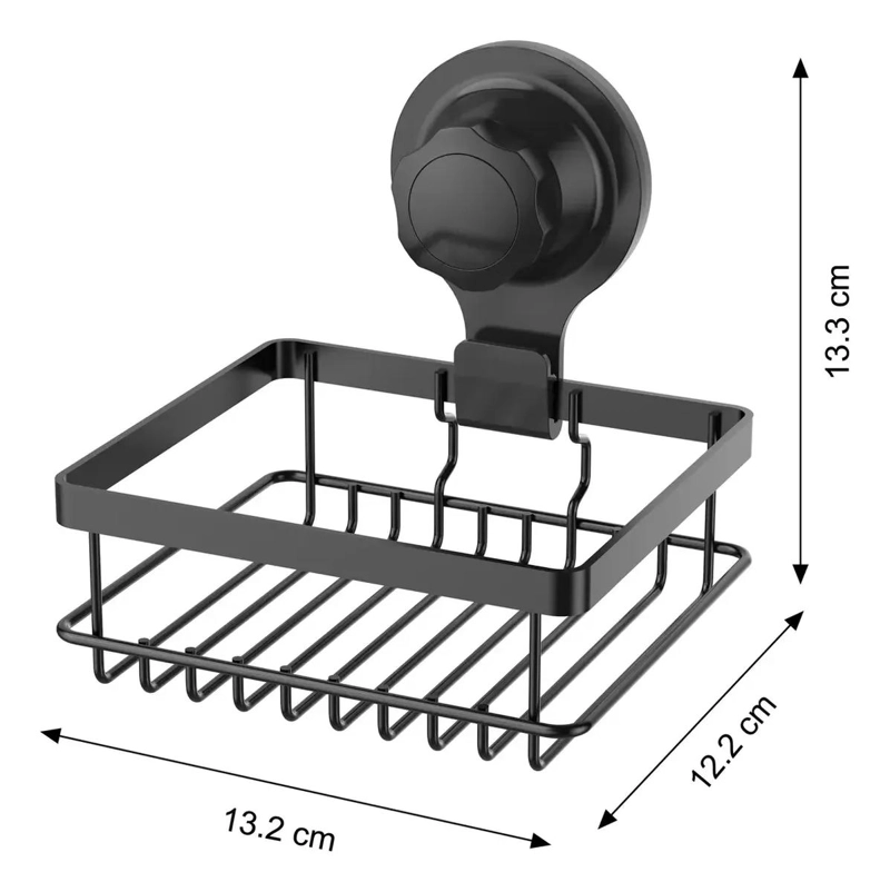 ORGANIZADOR DE DUCHA NEGRO PARA BAÑO COMPACTO Y FUNCIONAL - 4