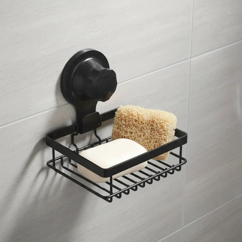 ORGANIZADOR DE DUCHA NEGRO PARA BAÑO COMPACTO Y FUNCIONAL - 5