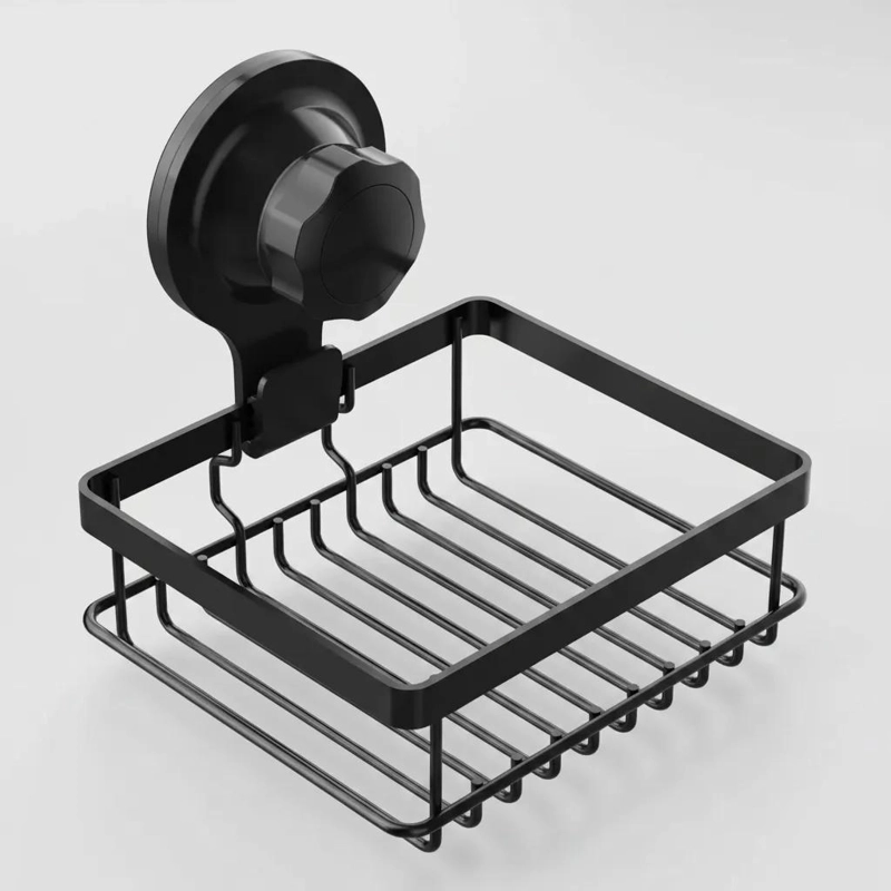 ORGANIZADOR DE DUCHA NEGRO PARA BAÑO COMPACTO Y FUNCIONAL - 7