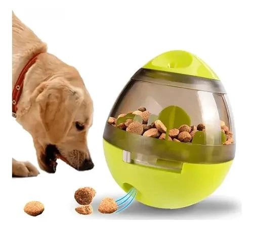PELOTA DISPENSADORA DE ALIMENTOS PARA PERROS, JUGUETE INTERACTIVO - 1