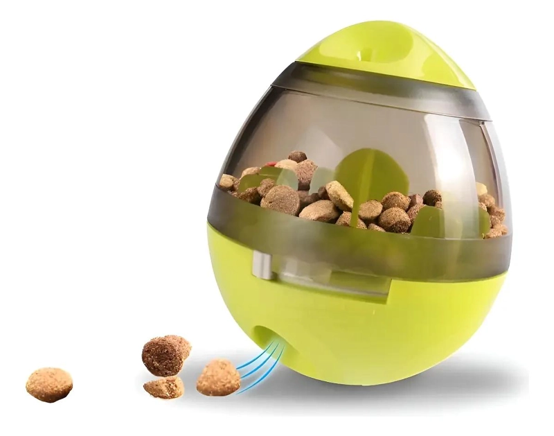 PELOTA DISPENSADORA DE ALIMENTOS PARA PERROS, JUGUETE INTERACTIVO - 2