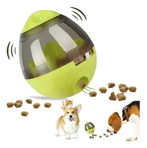 PELOTA DISPENSADORA DE ALIMENTOS PARA PERROS, JUGUETE INTERACTIVO - 3