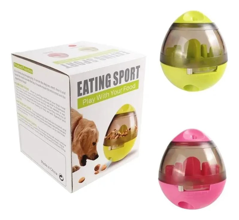 PELOTA DISPENSADORA DE ALIMENTOS PARA PERROS, JUGUETE INTERACTIVO - 5