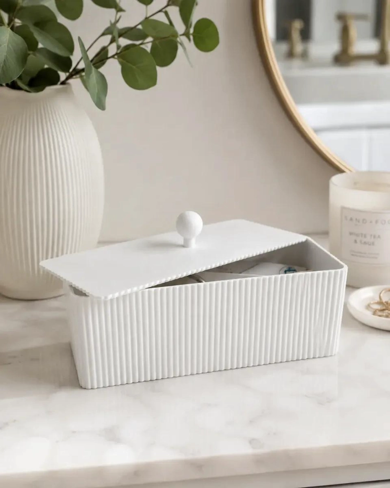 ORGANIZADOR DE BAÑO DECORATIVO PARA COSME TICOS Y ACCESORIOS - 1
