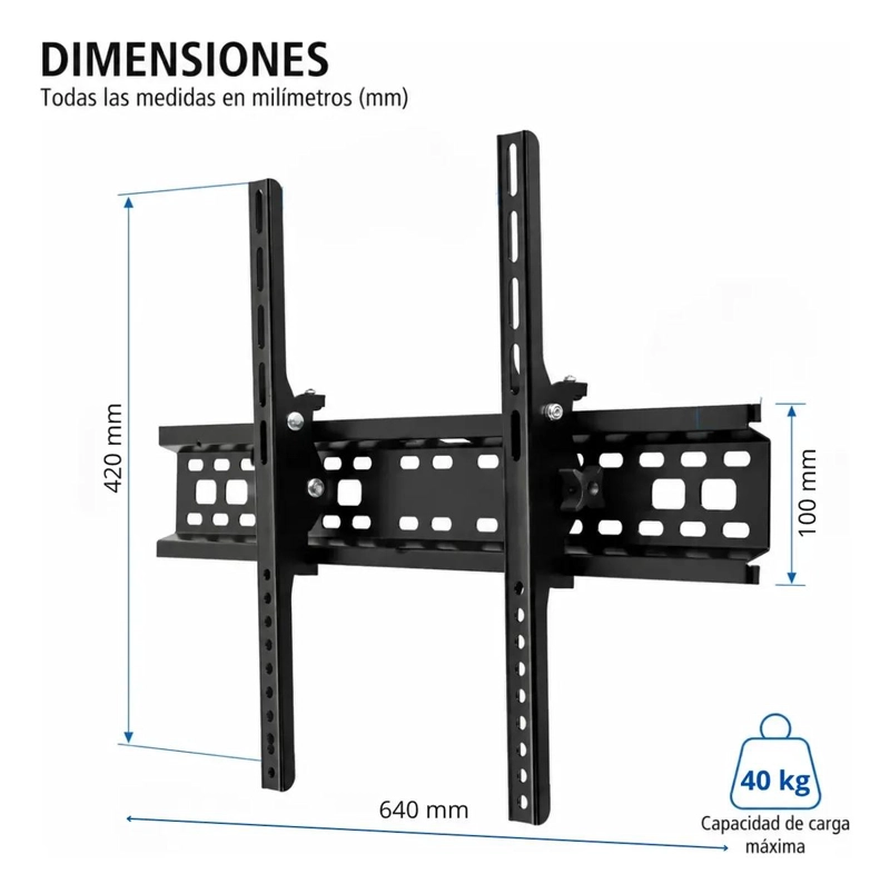 SOPORTE INCLINABLE PARA TV DE 32 A 70 PULGADAS CON KIT DE INSTALACION - 5