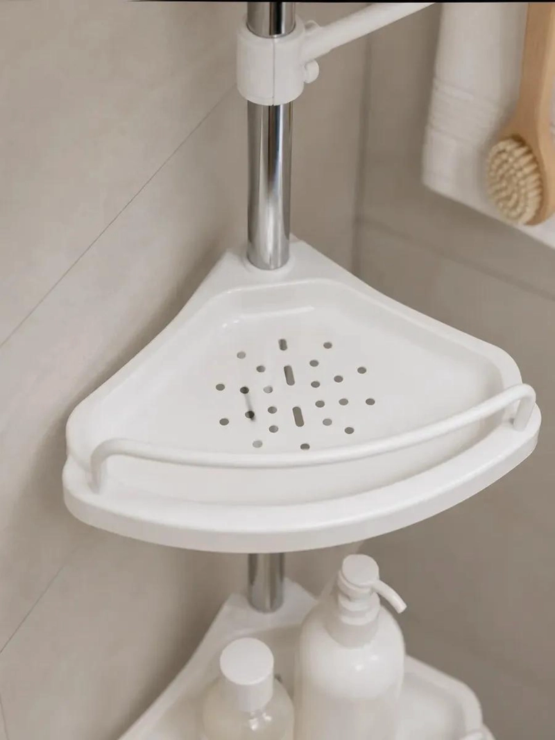 ORGANIZADOR ESQUINERO DUCHA DE 4 NIVELES PARA BAÑO COLOR BLANCO - 6
