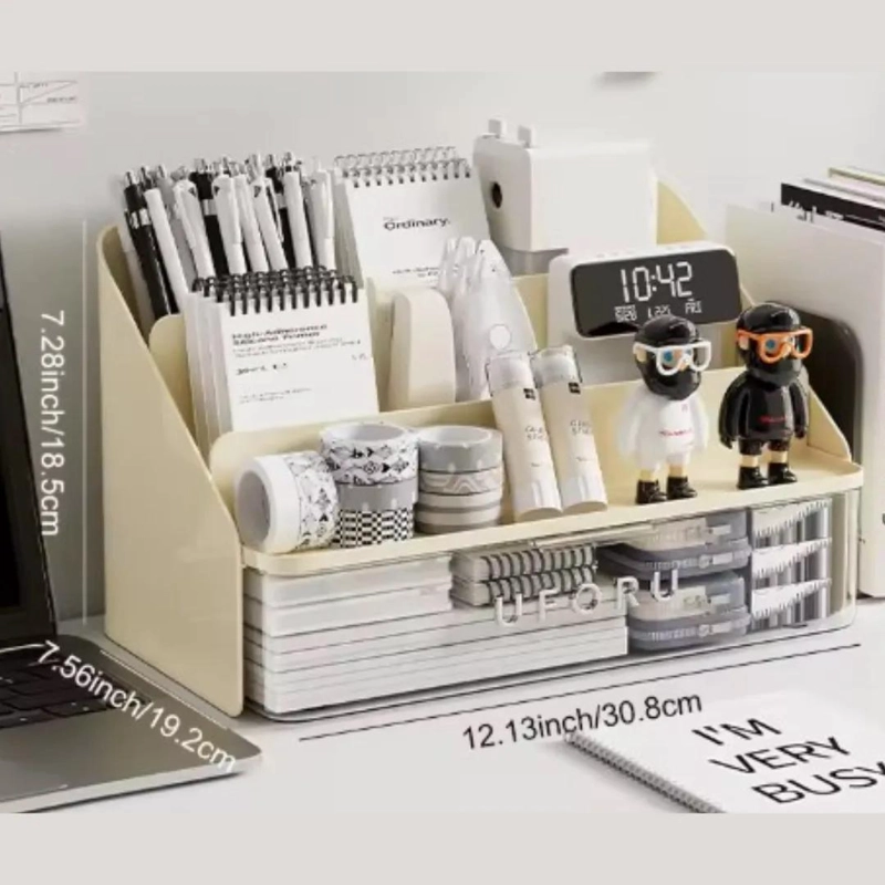 ORGANIZADOR MULTIFUNCIONAL PARA ESCRITORIO Y COSME TICOS - 5