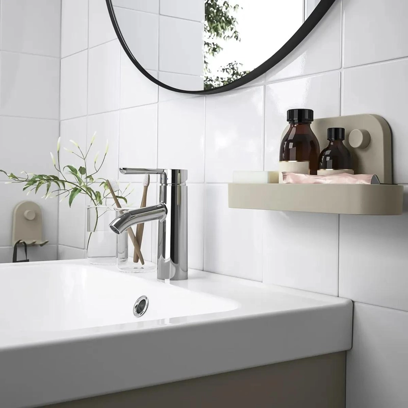 ESTANTERIA DE DUCHA CON VENTOSAS PARA BAÑO 28 CM - 2