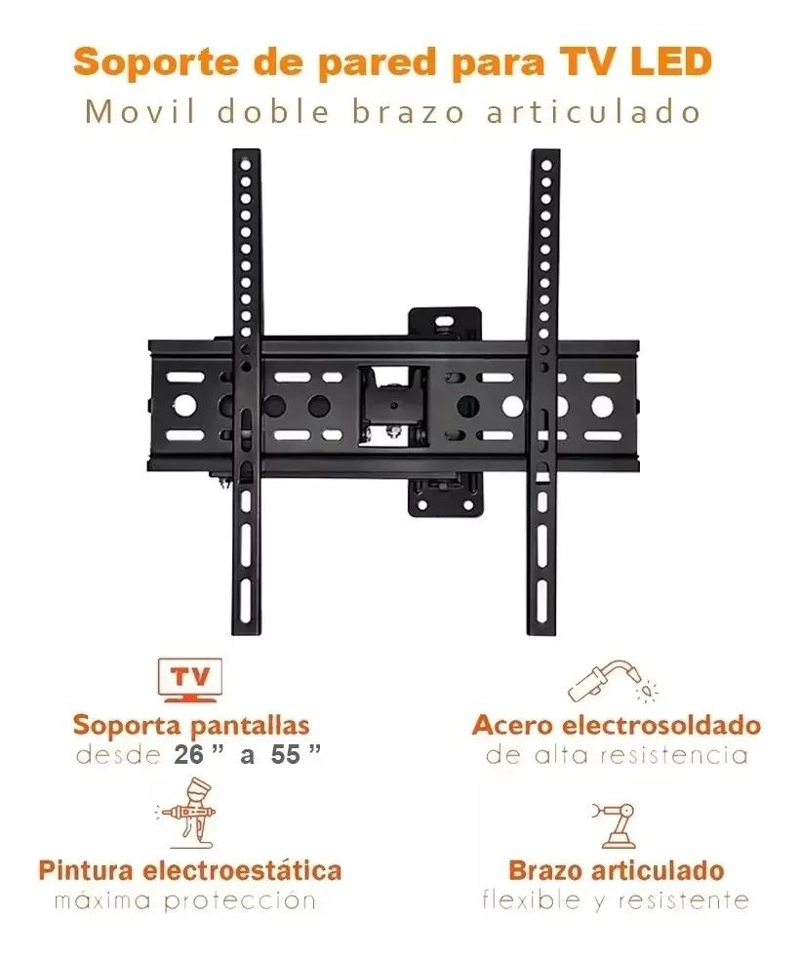 SOPORTE DE PARED PARA TELEVISORES DE 26 A 63 PULGADAS - 2