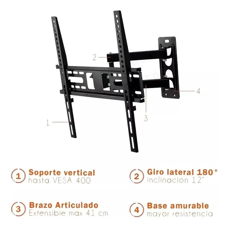 SOPORTE DE PARED PARA TELEVISORES DE 26 A 63 PULGADAS - 3