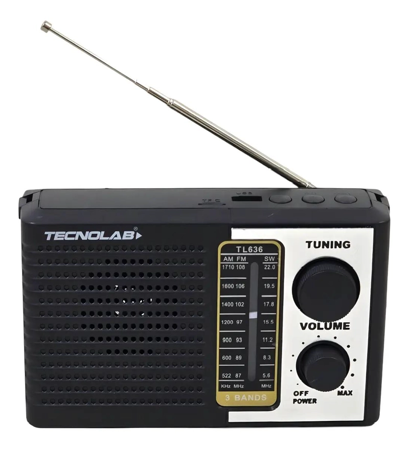 RADIO PORTATIL SOLAR RECARGABLE CON LINTERNA LED - 4