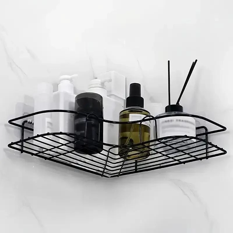 ORGANIZADOR DE DUCHA ESQUINERO DE ACERO INOXIDABLE NEGRO - 3