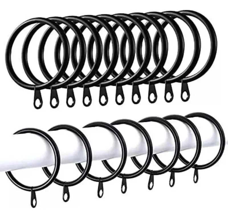 PACK DE 50 ARGOLLAS ANILLA DE BARRA PARA CORTINA METAL 25MM - 1