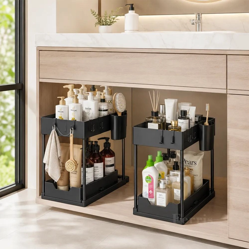 ORGANIZADOR MULTIFUNCIONAL DE 2 NIVELES PARA BAÑO Y COCINA - 5