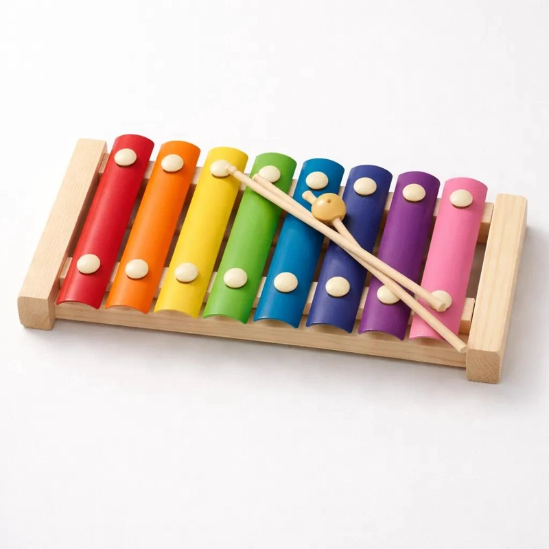 XILOFONO INFANTIL DE MADERA CON 8 TECLAS PARA NIÑOS - 10