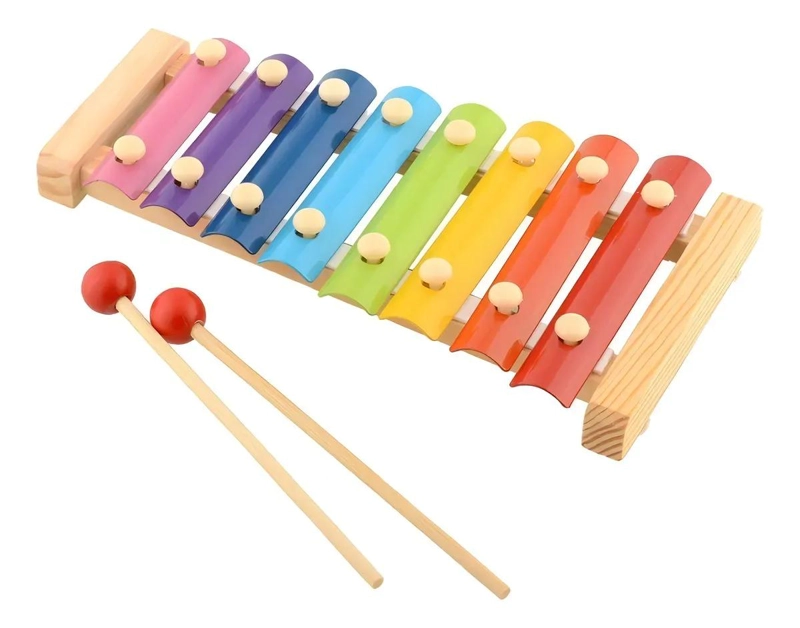 XILOFONO INFANTIL DE MADERA CON 8 TECLAS PARA NIÑOS - 5