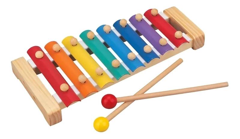 XILOFONO INFANTIL DE MADERA CON 8 TECLAS PARA NIÑOS - 6