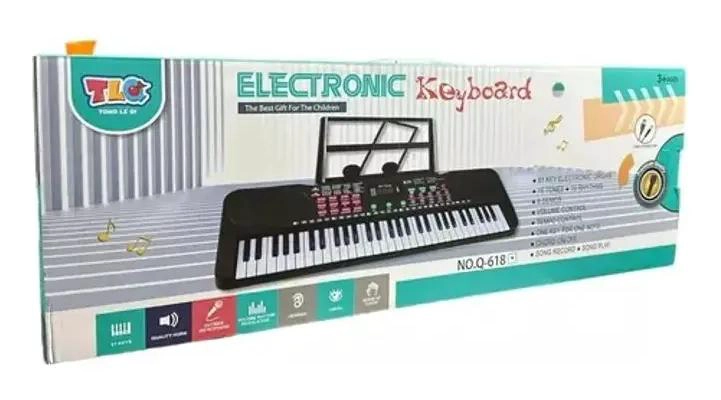 TECLADO MUSICAL DIGITAL DE 61 TECLAS CON MICROFONO - 6