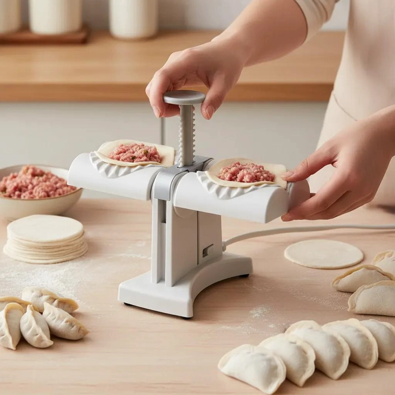 PRENSA PARA HACER EMPANADAS Y GYOZAS DE ACERO INOXIDABLE - 2