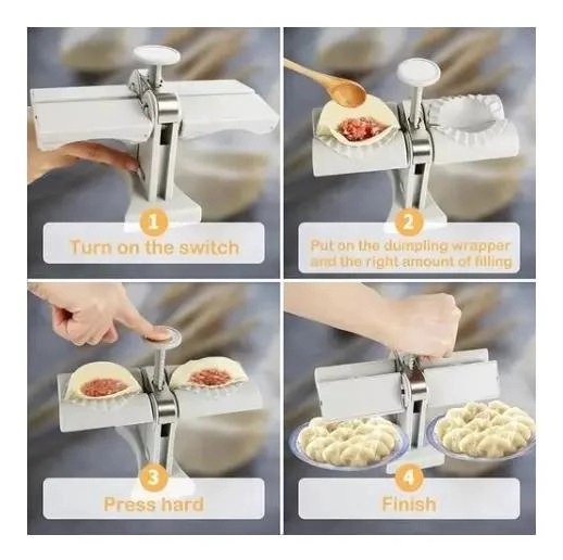 PRENSA PARA HACER EMPANADAS Y GYOZAS DE ACERO INOXIDABLE - 6