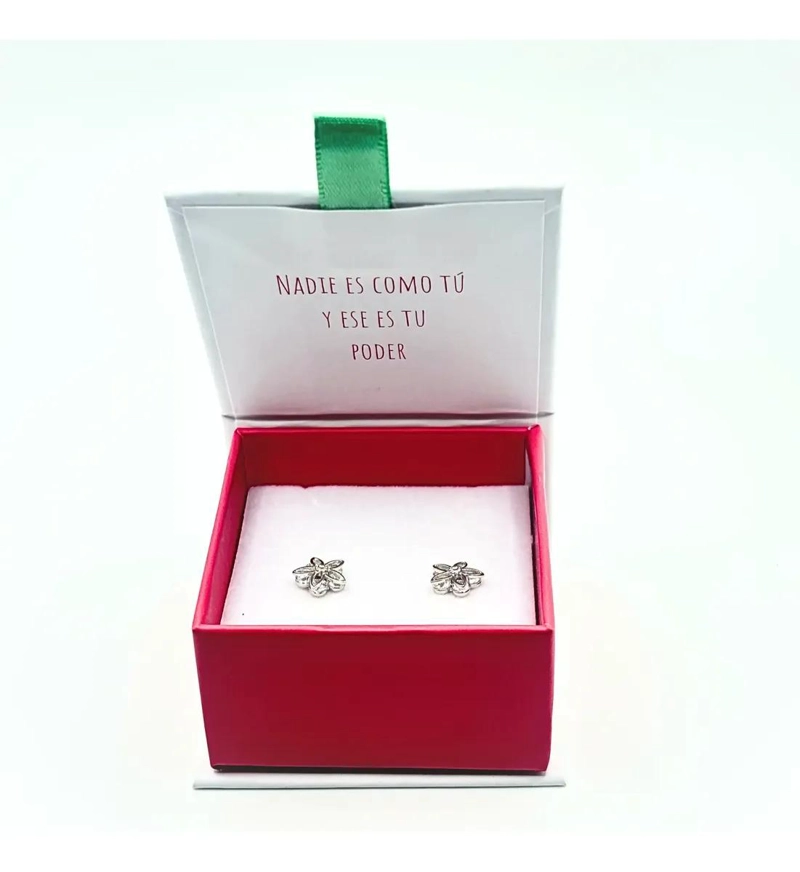 ARO FLORAL CON CIRCONES EN PLATA 925 PARA BRILLAR - 4