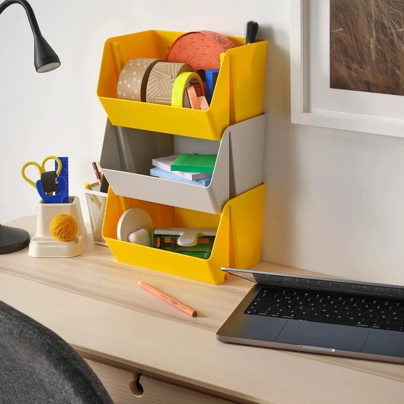 ORGANIZADOR DE ESCRITORIO Y PARED EN PLASTICO RECICLADO 25X18X15 CM - 2