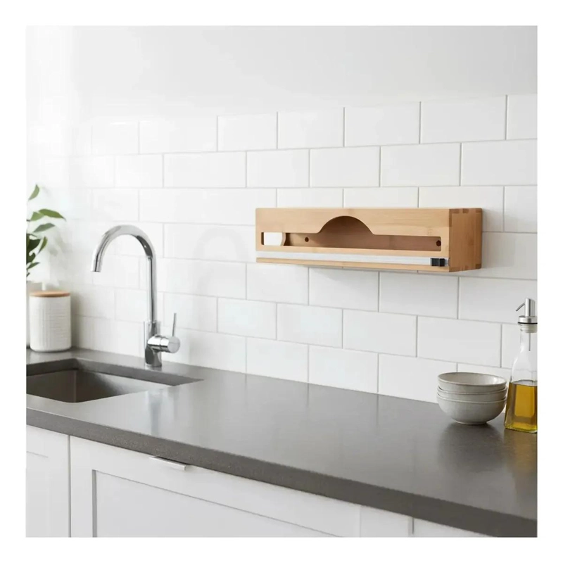 DISPENSADOR DE FILM PLASTICO CON CUCHILLO PARA COCINA - 4
