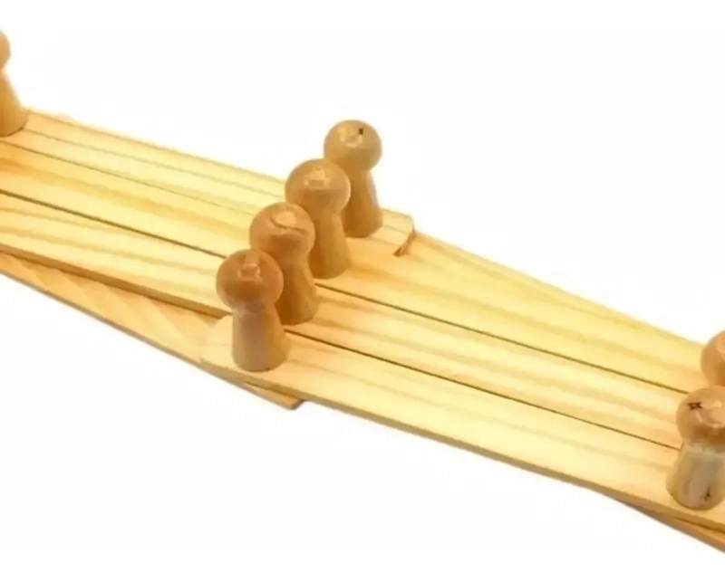 PACK DE 2 PERCHEROS DE MADERA CON 10 GANCHOS - 6