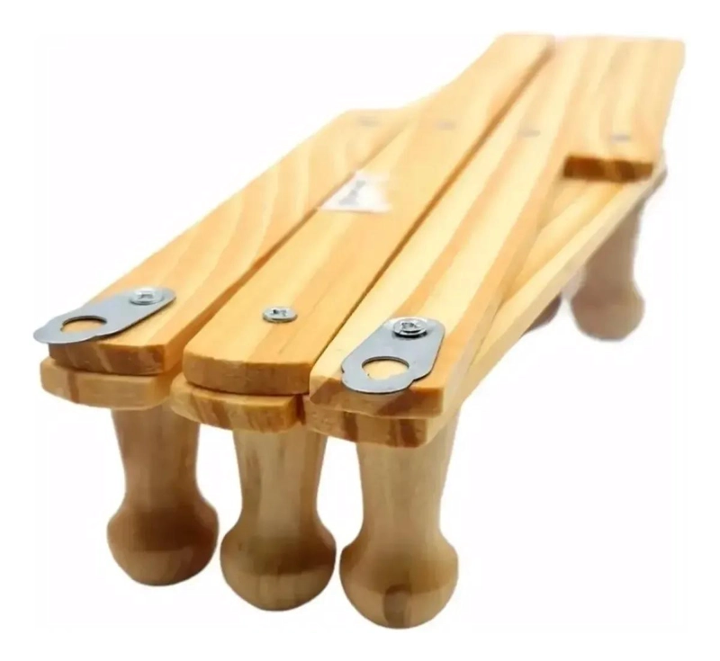 PACK DE 2 PERCHEROS DE MADERA CON 10 GANCHOS - 7