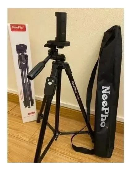 TRIPODE PROFESIONAL AJUSTABLE CON SOPORTE PARA CELULAR Y CAMARA - 2
