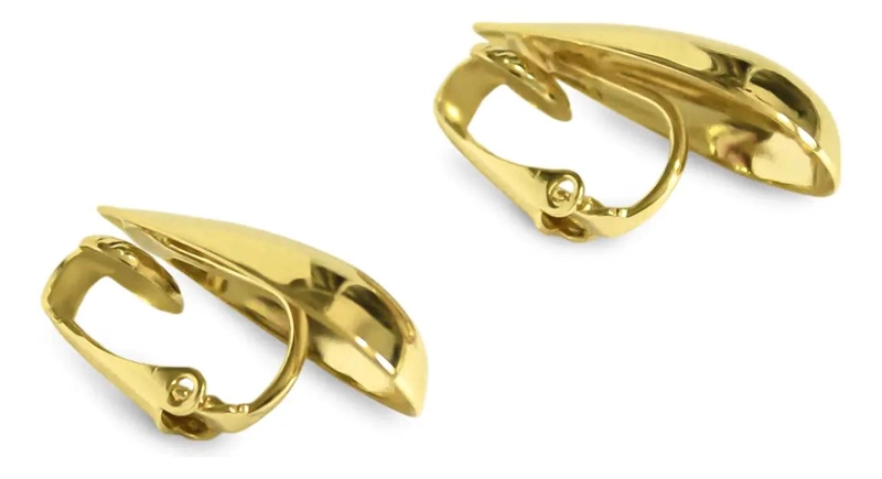 AROS DE GOTA ELEGANTES ENCHAPADOS EN ORO 18K - 5