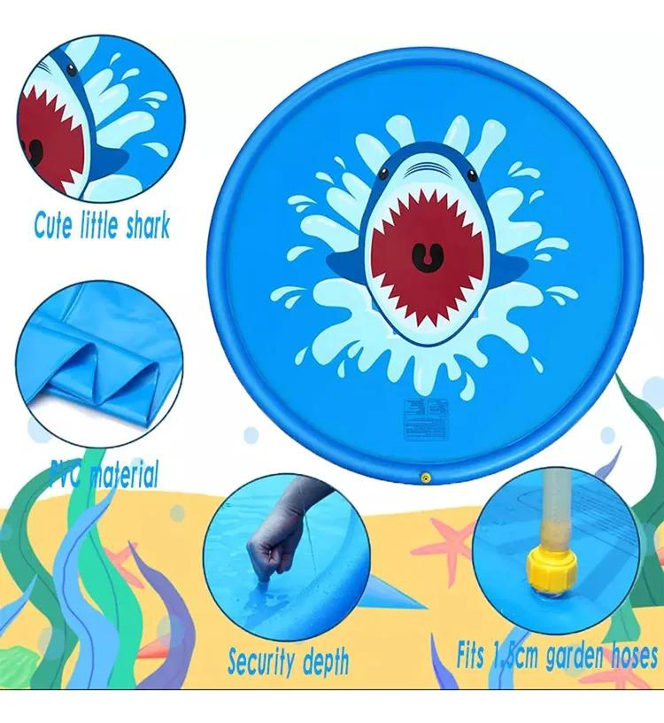FUENTE ROCIADORA DE AGUA PARA PERROS 100 CM IDEAL PARA VERANO - 4